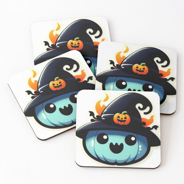 Item preview, Halloween pumpkin in blue with hat designed and sold by Nataschaaa.