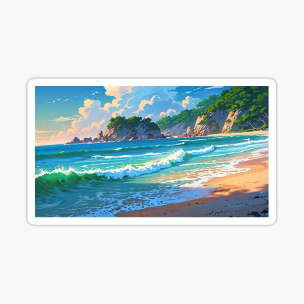 Item preview, Waves by the Cliffs designed and sold by Greezey.