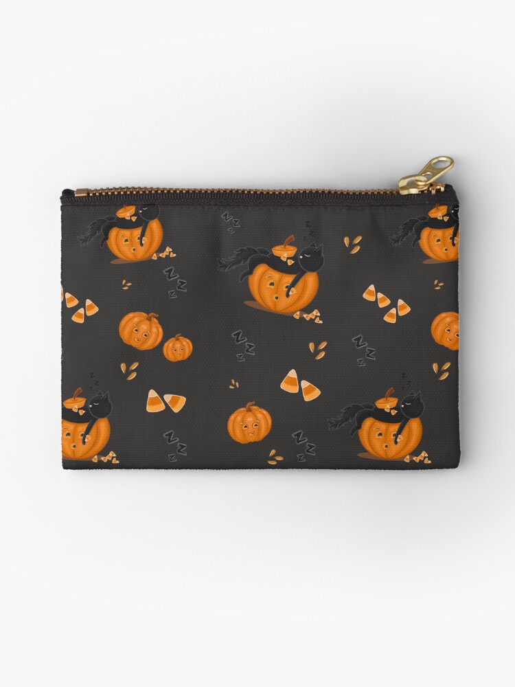 Thumbnail 1 of 4, Zipper Pouch, Candy Corn Coma Pattern designed and sold by rinalynnedotcom.