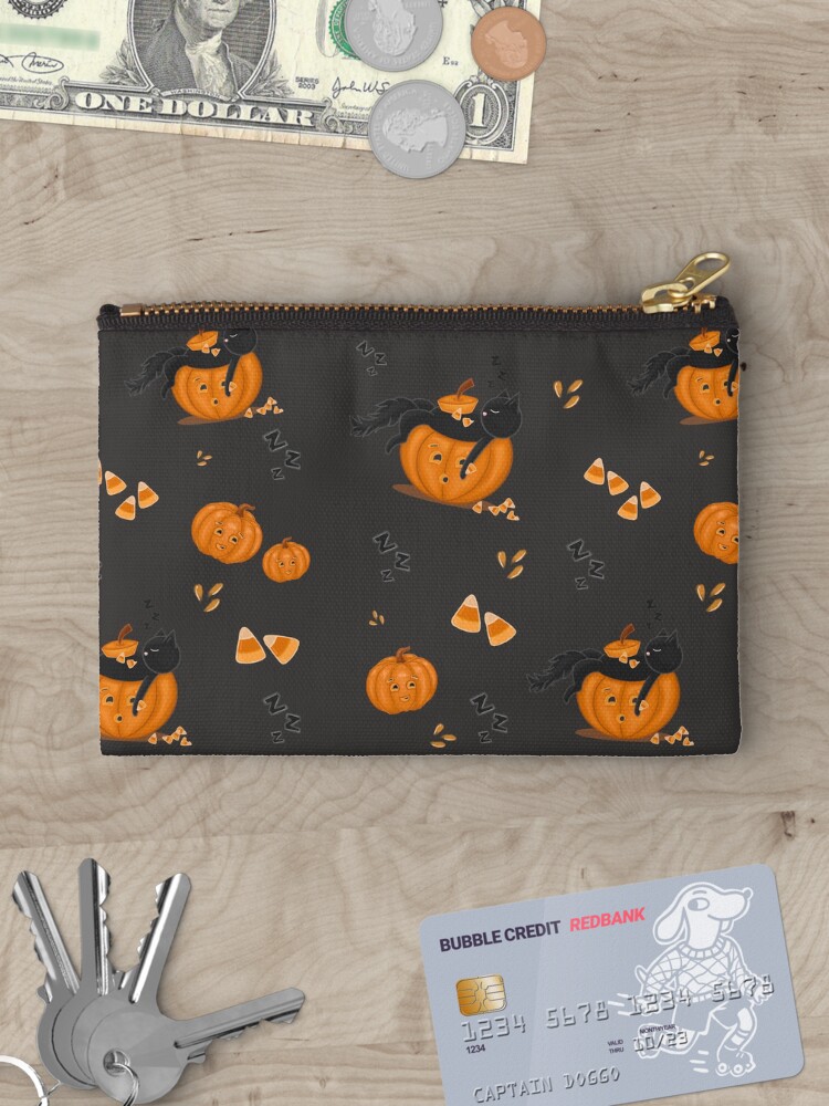 Thumbnail 3 of 4, Zipper Pouch, Candy Corn Coma Pattern designed and sold by rinalynnedotcom.