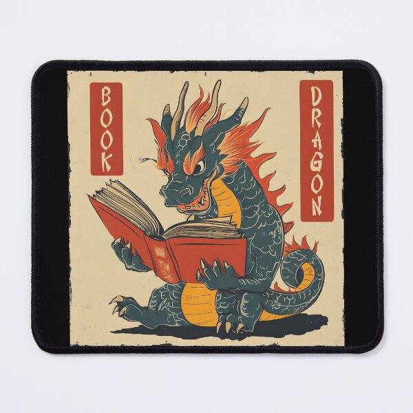 Item preview, Book Dragon | Perfect for Dragon Lovers & Book Lovers | Bookwyrm designed and sold by Playing In Mud.