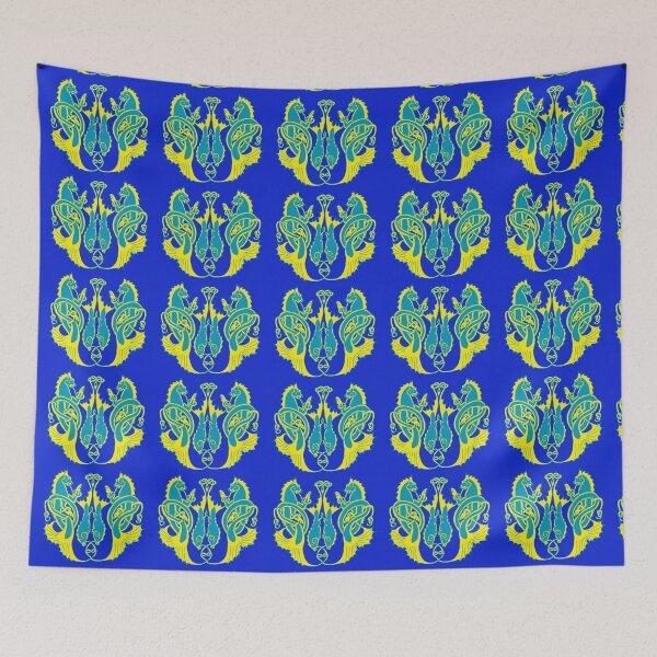 Item preview, Peces gatitos en verde azulado y dorado designed and sold by ingridthecrafty.