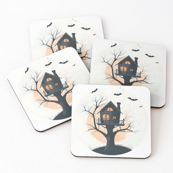 Item preview, Spooky Treehouse in a Haunted Forest designed and sold by CharmingQuill.