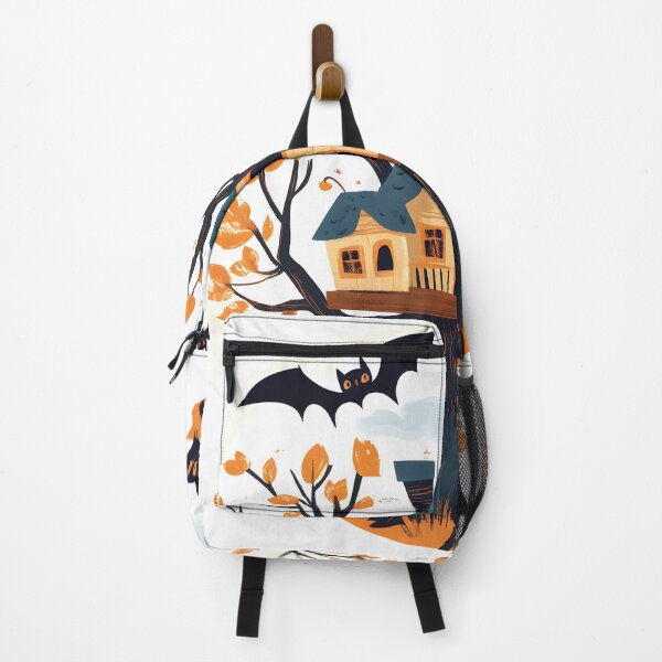 Item preview, Halloween Treehouse with Bats and Owls designed and sold by CharmingQuill.