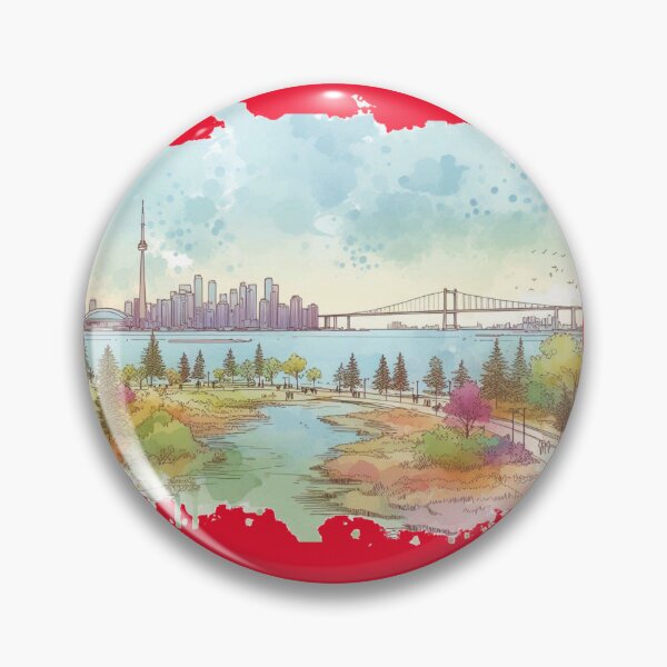 Item preview, 3D Sketch of Centennial Park and Humber Bay Park - Etobicoke Landscapes,  designed and sold by PaintMeWorld.