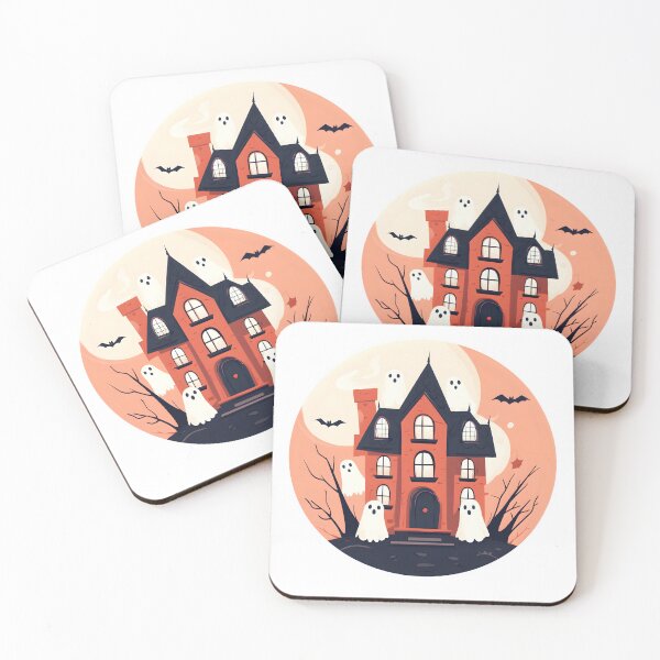 Item preview, Brick Haunted House with Floating Ghosts and Bats designed and sold by CharmingQuill.