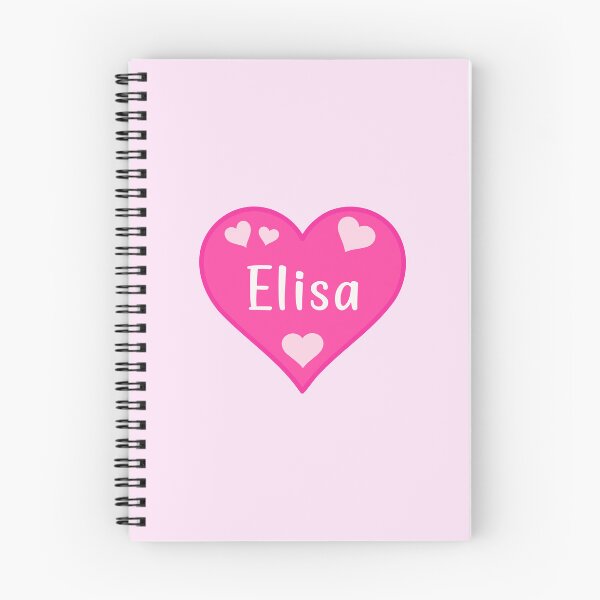 Item preview, Elisa Name Pink Heart  designed and sold by Jeallan Designs.