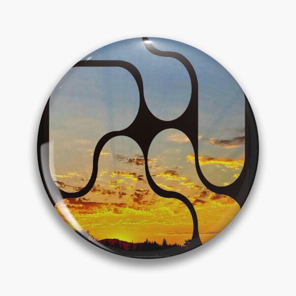 Item preview, BC Sunset Photograph with Vintage Abstract Framing designed and sold by DandelionTee.