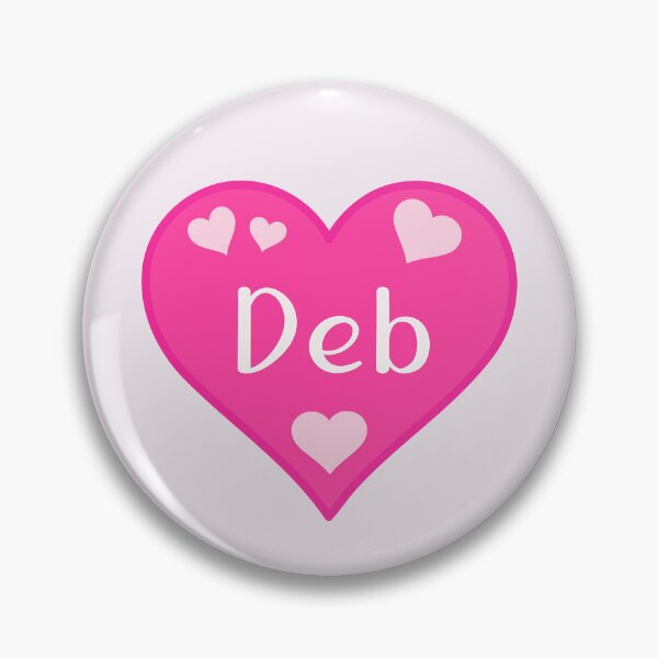 Item preview, Deb Name Pink Heart  designed and sold by Jeallan Designs.