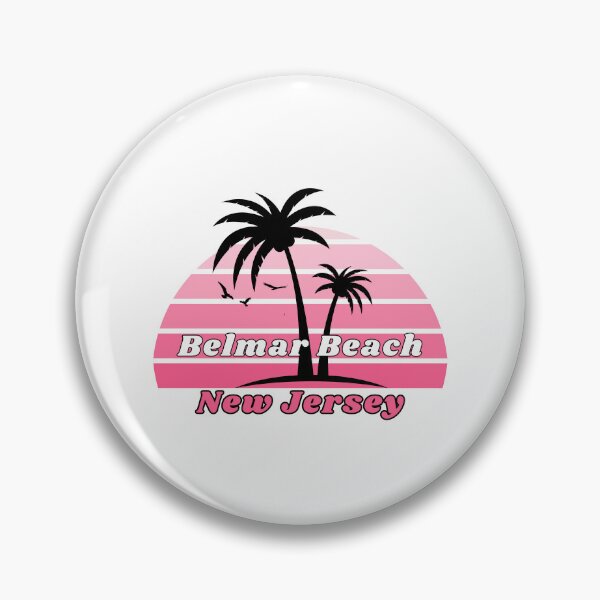 Item preview, Retro Cool Belmar Beach New Jersey Palm Tree at Sunset Souvenirs designed and sold by karmdaf.
