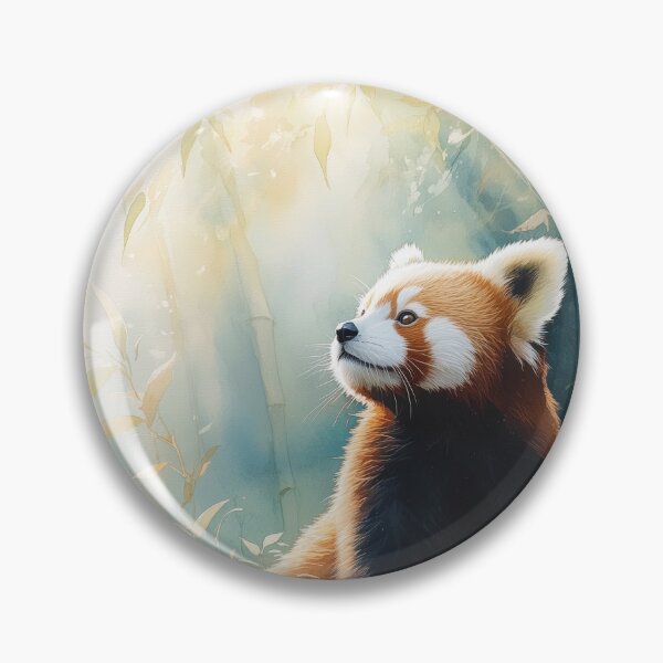 Item preview, Red Panda in the Bamboo Grove designed and sold by AshiraCreations.