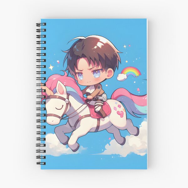 Item preview, Chibi Levi on Unicorn Sticker designed and sold by Sozuloz.
