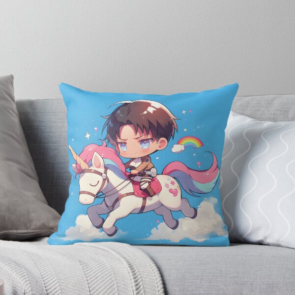 Item preview, Chibi Levi on Unicorn Sticker designed and sold by Sozuloz.