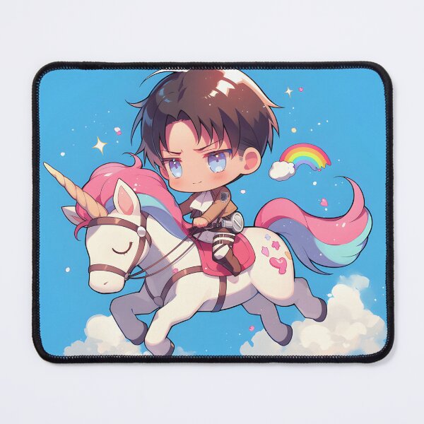 Item preview, Chibi Levi on Unicorn Sticker designed and sold by Sozuloz.