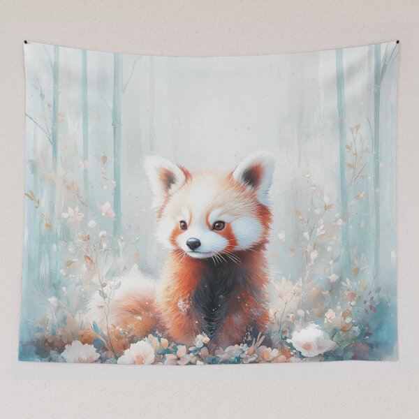 Item preview, Red Panda Floral Sanctuary designed and sold by AshiraCreations.
