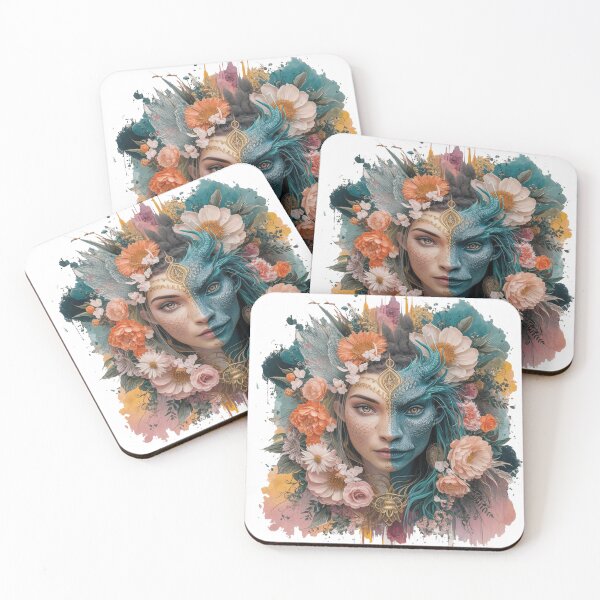 Item preview, split face in half between queen and monster designed and sold by RAZ1995.
