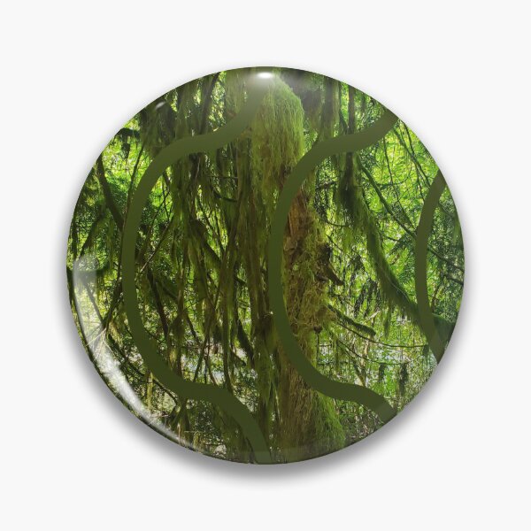 Item preview, BC Forest Photograph with Vintage Abstract Framing designed and sold by DandelionTee.