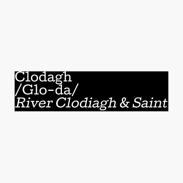 Item preview, Clodagh - Irish Girl's Name designed and sold by Seorai.