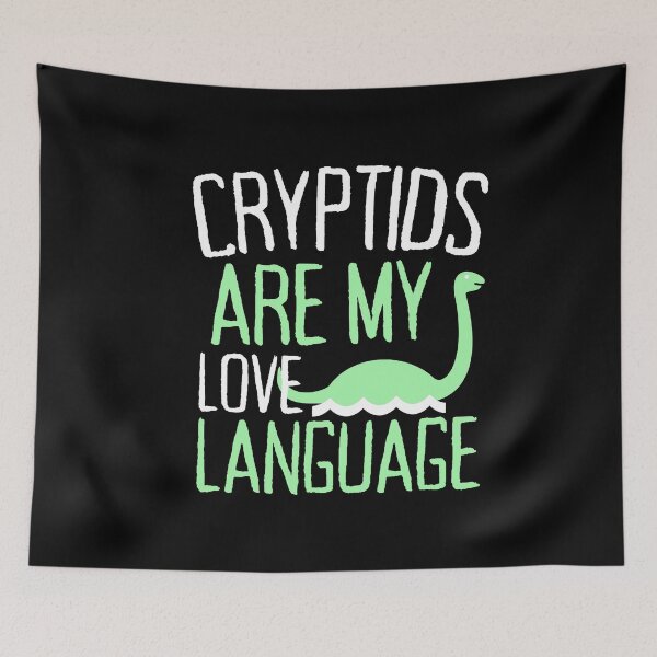 Item preview, Cryptids Are My Love Language Funny Cryptozoology designed and sold by SharpThreadZ.