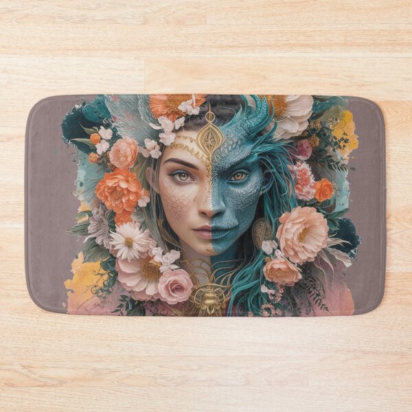 Item preview, split face in half between queen and monster with motivation sentencess designed and sold by RAZ1995.