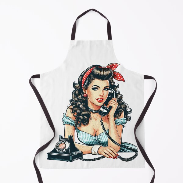 Item preview, Rockabilly Woman Rotary Dial Telephone Gift designed and sold by Pineapple-Tree.
