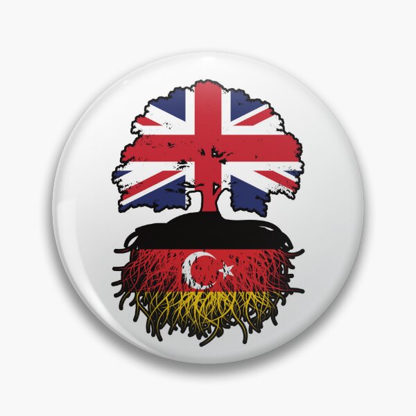 Item preview, Turkish German German Turks British UK Tree Roots Flag designed and sold by FlagX.