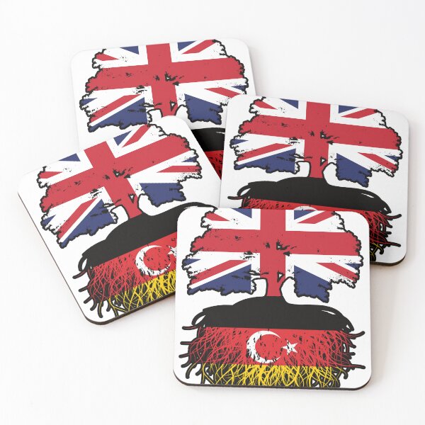 Item preview, Turkish German German Turks British UK Tree Roots Flag designed and sold by FlagX.