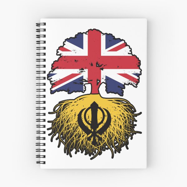 Item preview, Khalistan Sikh British UK Tree Roots Flag designed and sold by FlagX.