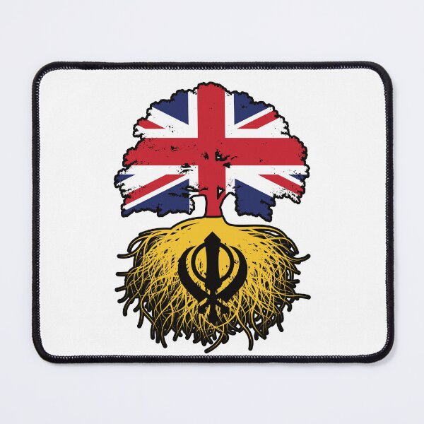 Item preview, Khalistan Sikh British UK Tree Roots Flag designed and sold by FlagX.