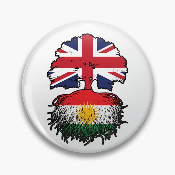 Item preview, Kurdistan Kurdish British UK Tree Roots Flag designed and sold by FlagX.