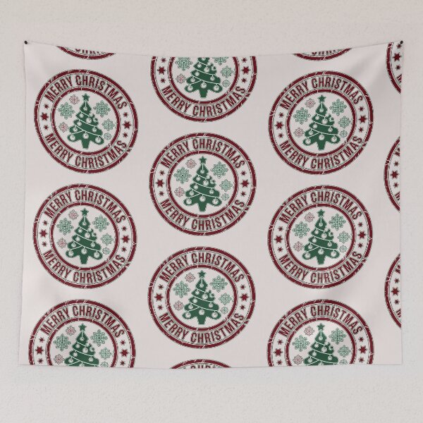 Item preview, Livraison express du pole nord, Christmas stocking,  Christmas stocking, stamp with a Christmas star, Merry Christmas, Christmas tree,  reindeer, stamp with Santa Claus, Santa Claus designed and sold by PRYMULLART.