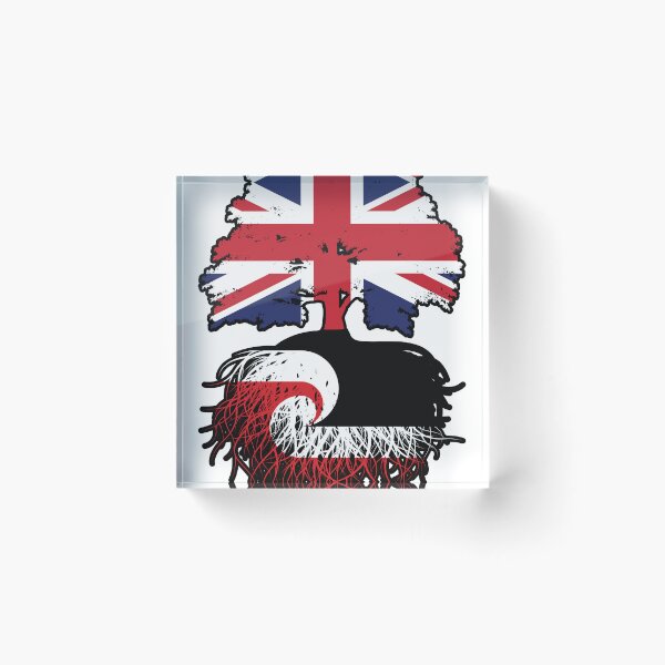 Item preview, Aotearoa Maori British UK Tree Roots Flag designed and sold by FlagX.