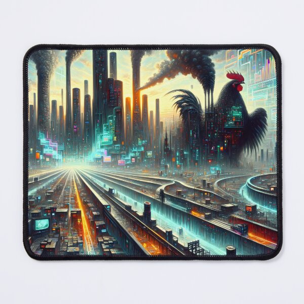Item preview, Cyberpunk Rooster Rising designed and sold by FNORD-10111.
