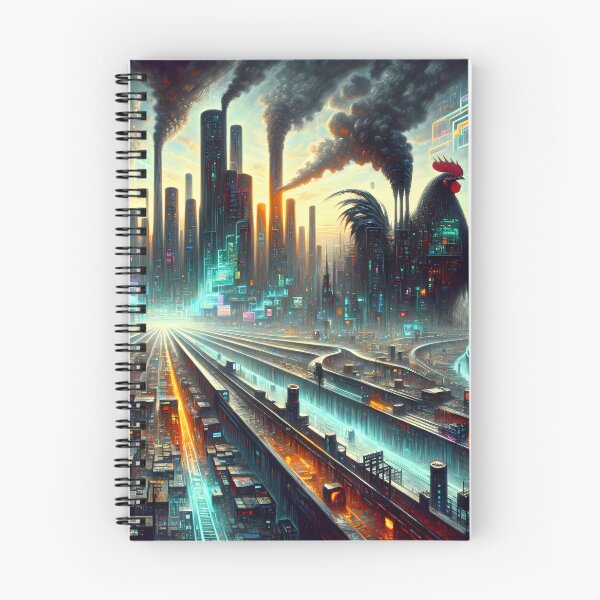 Item preview, Cyberpunk Rooster Rising designed and sold by FNORD-10111.