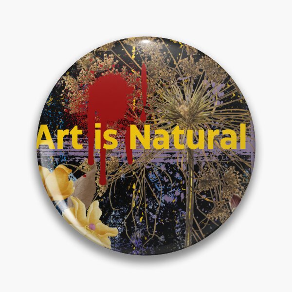 Item preview, Art is Natural Art Fusion Painting with Flowers  designed and sold by DandelionTee.