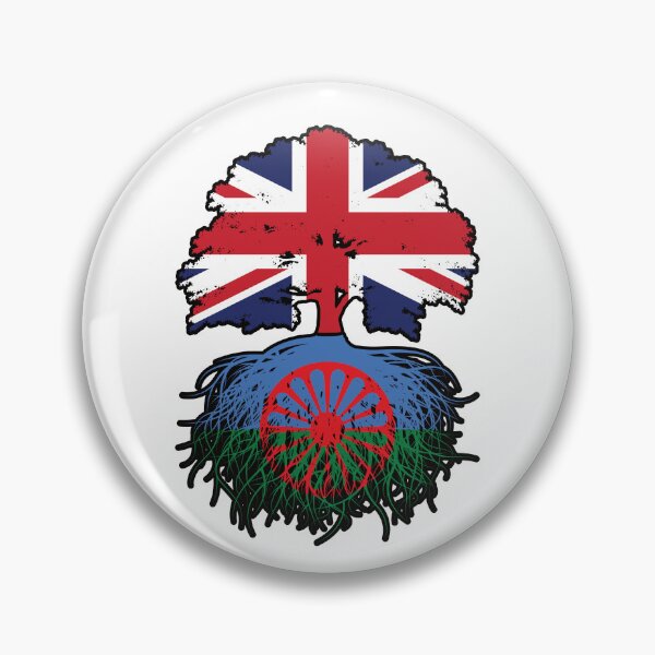 Item preview, Romani Roma British UK Tree Roots Flag designed and sold by FlagX.