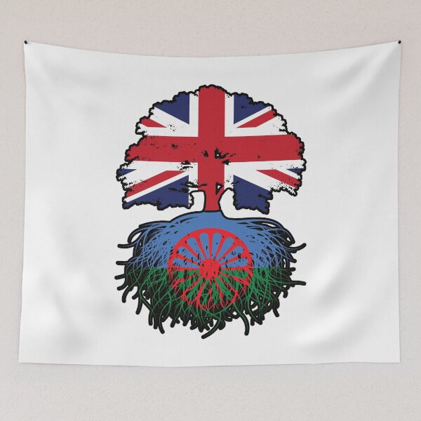 Item preview, Romani Roma British UK Tree Roots Flag designed and sold by FlagX.