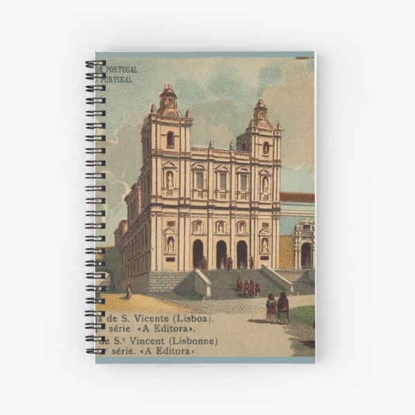 Aperçu de l'œuvre Chromolithographie de l'église Saint-Vincent, Lisbonne en 1900, Portugal créée et vendue par MTD-Archives.