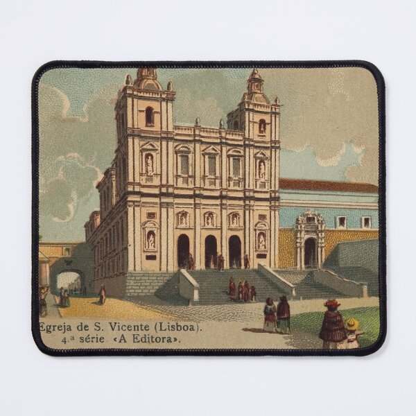 Item preview, Saint Vincent Church chromolitography, Lisbon in 1900, Portugal designed and sold by MTD-Archives.