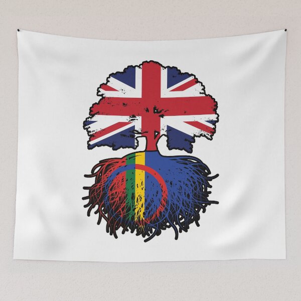 Item preview, Sami Saami British UK Tree Roots Flag designed and sold by FlagX.