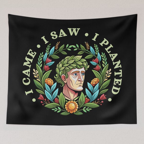 Item preview, I Came I Saw I Planted Guerilla Urban Gardening designed and sold by Artepilo.