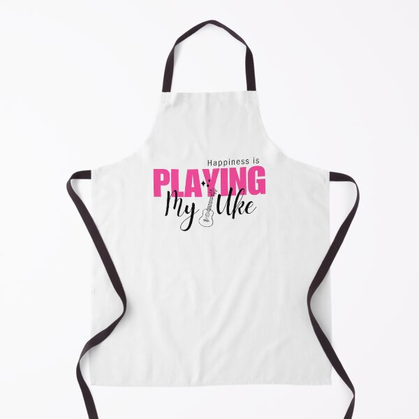 Item preview, Happiness is Playing My Uke (Pink Light Background) designed and sold by Propeller Cap, LLC.