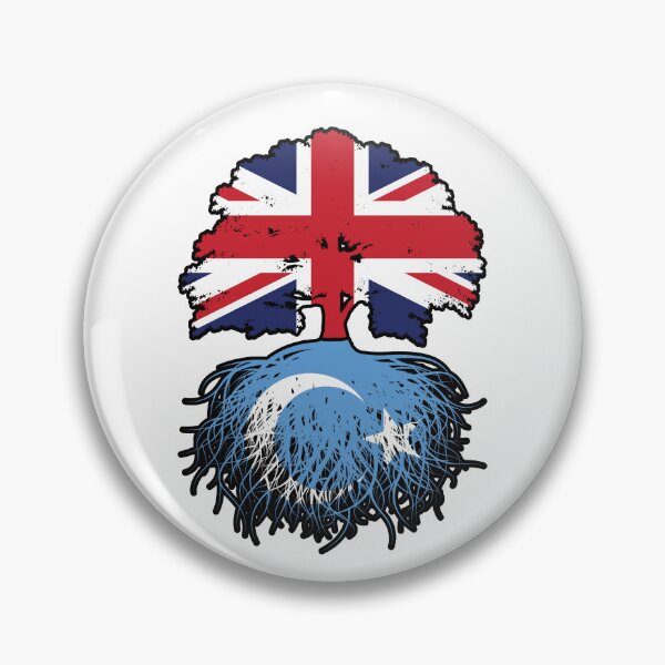Item preview, East Turkistan Uyghur British UK Tree Roots Flag designed and sold by FlagX.