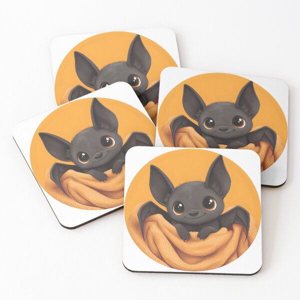 Item preview, Adorable Bat Snuggled in Cozy Blanket designed and sold by CharmingQuill.