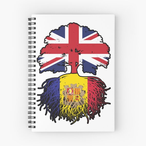 Item preview, Andorra Andorran British UK United Kingdom Britain Tree Roots Flag designed and sold by FlagX.