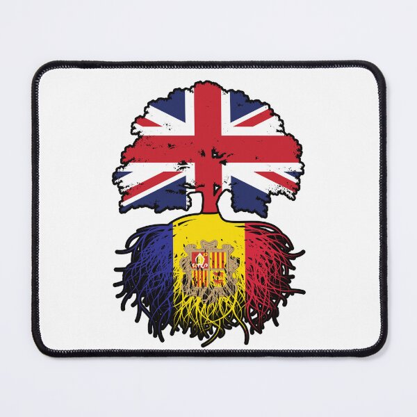 Item preview, Andorra Andorran British UK United Kingdom Britain Tree Roots Flag designed and sold by FlagX.