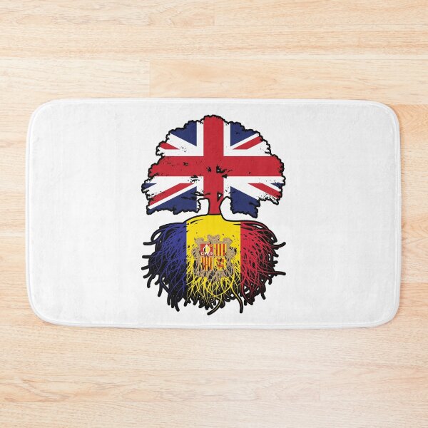 Item preview, Andorra Andorran British UK United Kingdom Britain Tree Roots Flag designed and sold by FlagX.