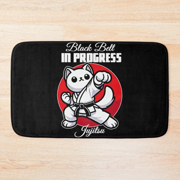 Item preview, Black Belt in Progress Jujitsu Kitty designed and sold by MaateoDesign.