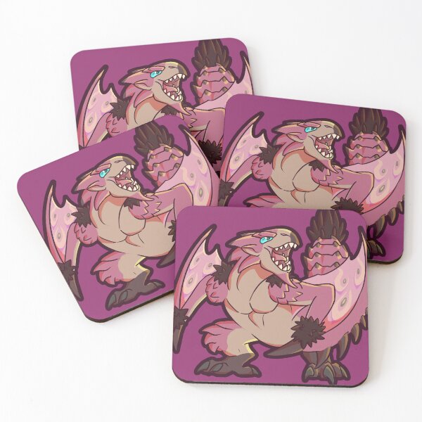 Artikelvorschau, Monster Hunter Chibs – Rosa Rathian entworfen und verkauft von SoapyGrenade.