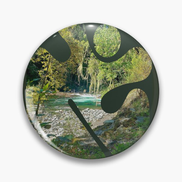 Item preview, BC Forest Photograph with Vintage Abstract Framing designed and sold by DandelionTee.